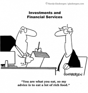 Advice from brokers and financial gurus