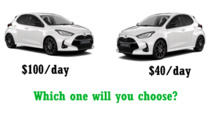 Same car, different price comparison